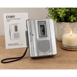 Coby VAS Cassette Recorder CYR60 Portable Tape Player Parts Repair Silver